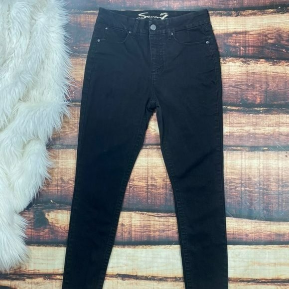Seven7 Denim - RELISTED Seven7 Jeans Black Skinny Jeans High Rise